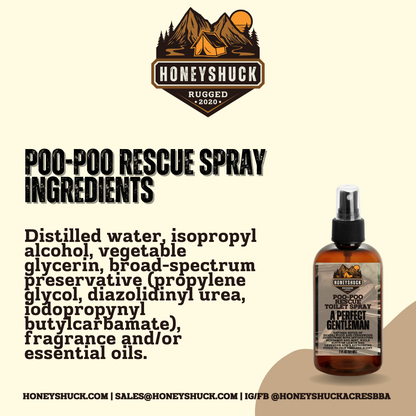 Rugged Poo-Poo Rescue Spray | 2 fl oz | Choice of Scent