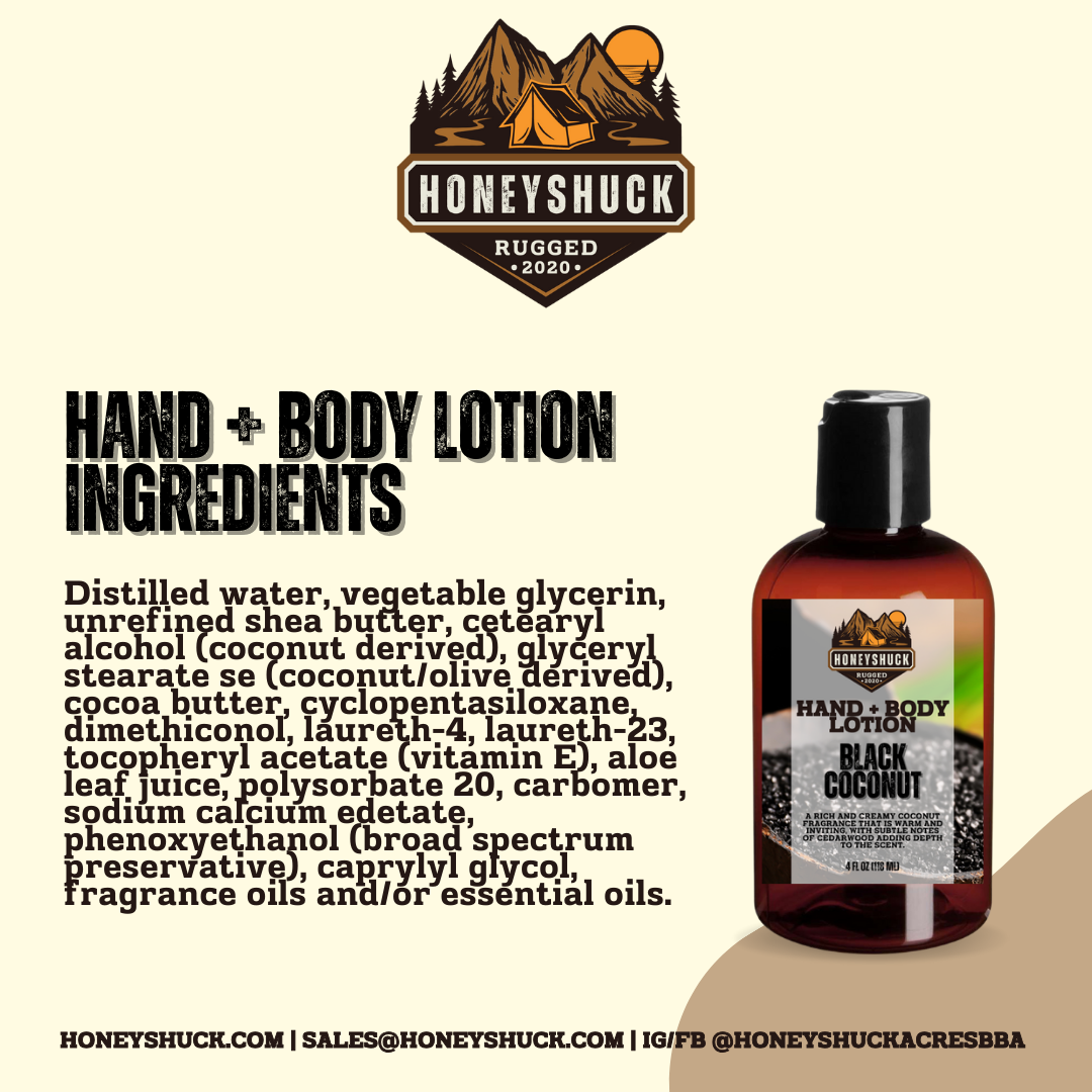 Rugged Hand + Body Lotion | 4 fl oz | Choice of Scent