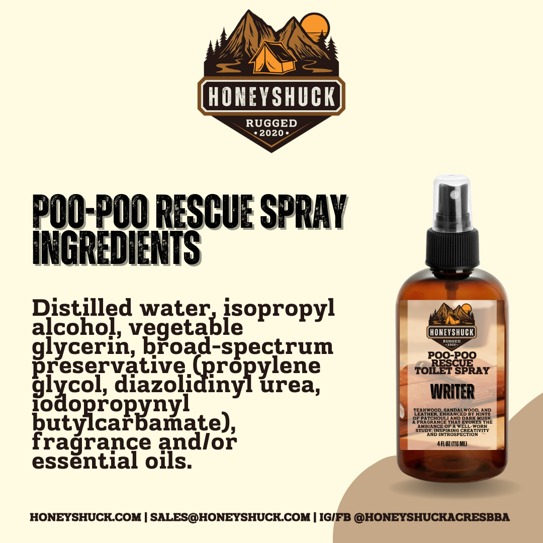 Rugged Poo-Poo Rescue Spray | 4 fl oz | Choice of Scent