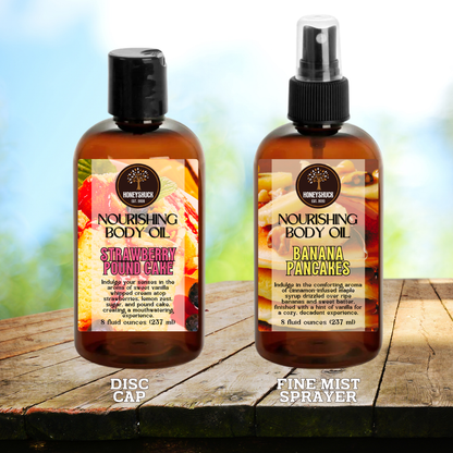 Body Oil | Nourishing | 4 fl oz | Choice of Scent