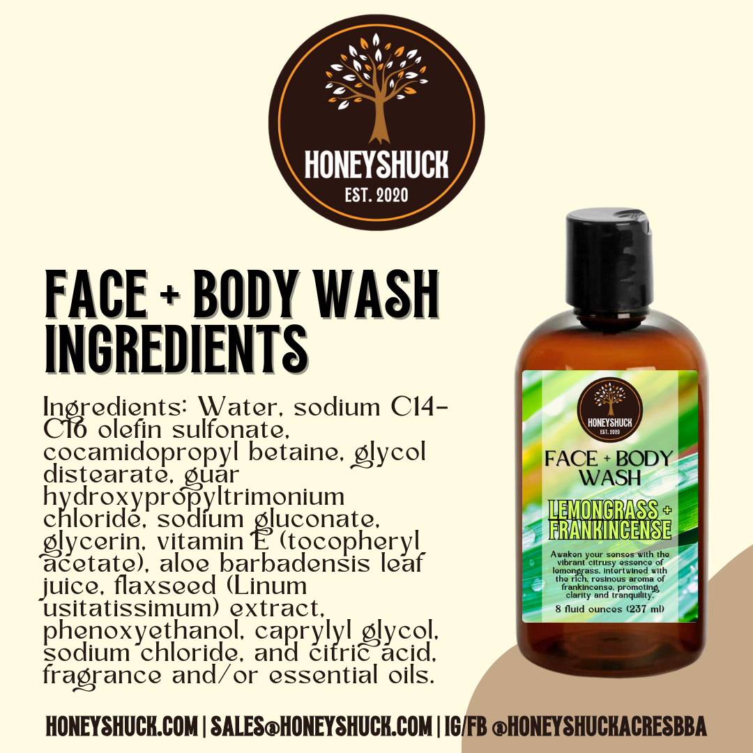 Face + Body Wash | 8 fl oz | Choice of Scent