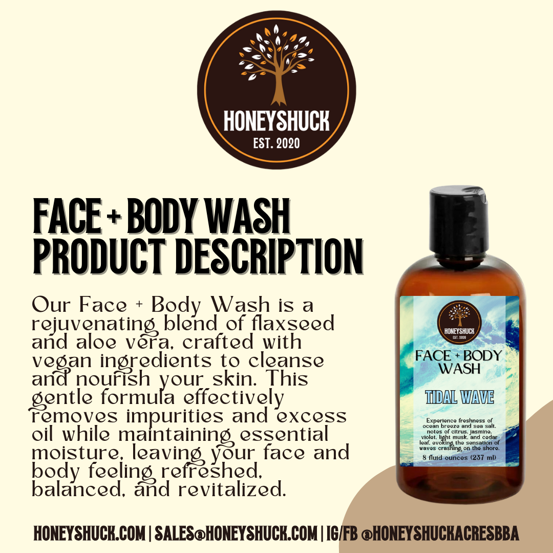 Face + Body Wash | 8 fl oz | Choice of Scent