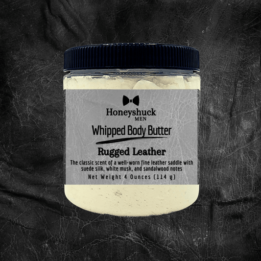Men's Whipped Body Butter | Rugged Leather | Vegan