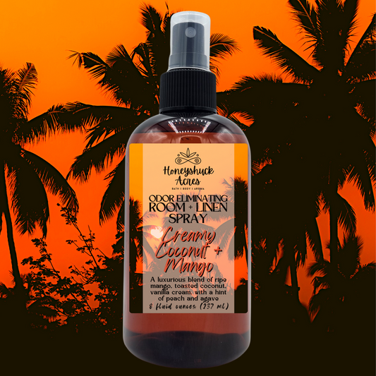 Room + Linen Spray | Creamy Coconut + Mango | Odor Eliminating Air Freshener