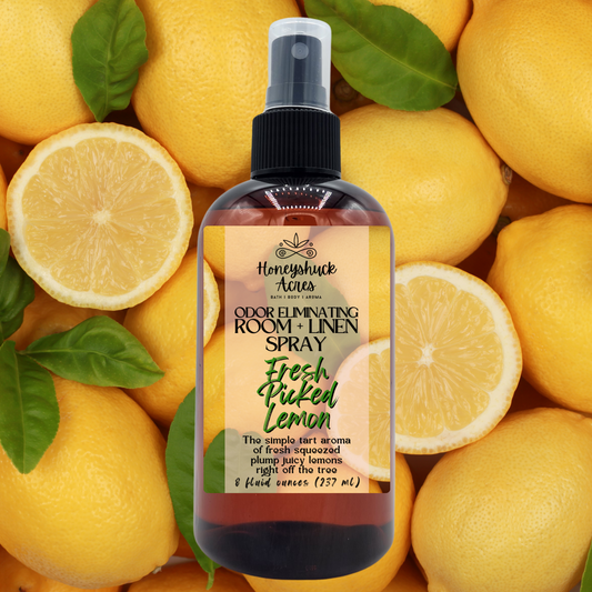 Room + Linen Spray | Fresh Picked Lemon | Odor Eliminating Air Freshener
