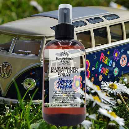 Room + Linen Spray | Happy Hippie | Odor Eliminating Air Freshener