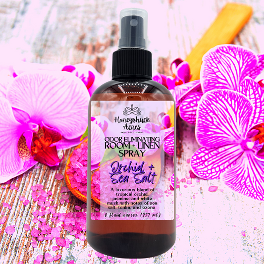 Room + Linen Spray | Orchid + Sea Salt | Odor Eliminating Air Freshener