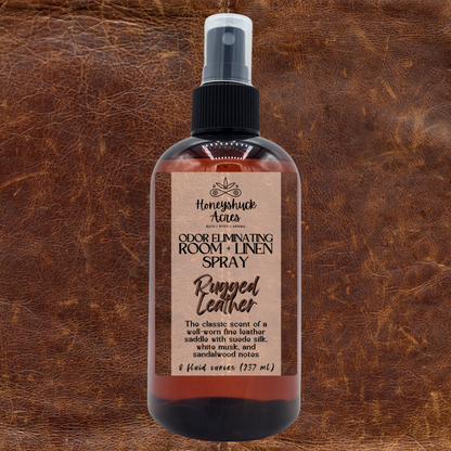 Room + Linen Spray | Rugged Leather | Odor Eliminating Air Freshener