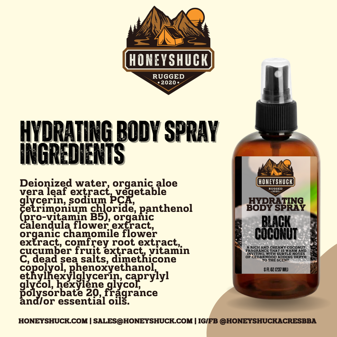 Rugged Body Spray | 8 fl oz | Choice of Scent