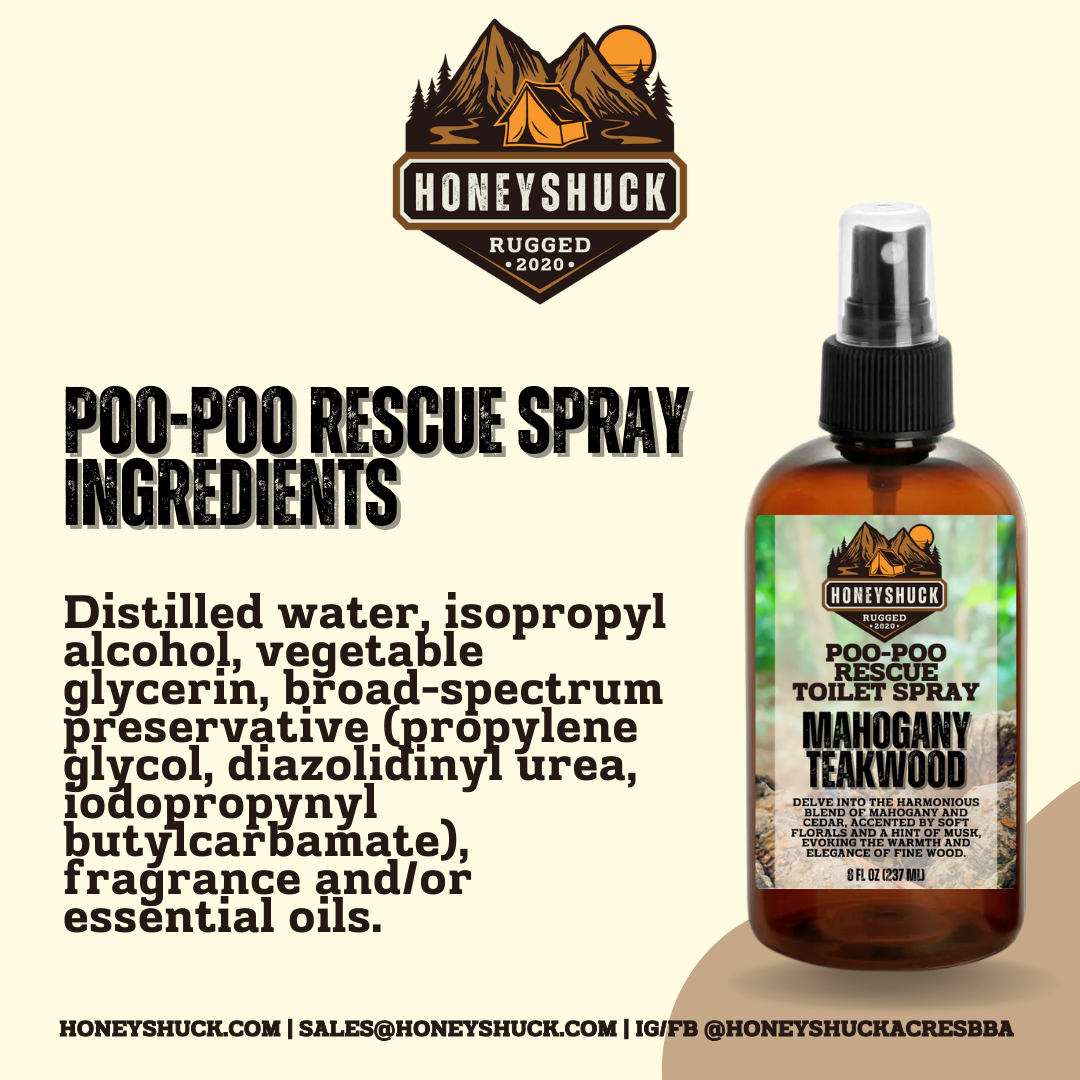 Rugged Poo-Poo Rescue Spray | 8 fl oz | Choice of Scent