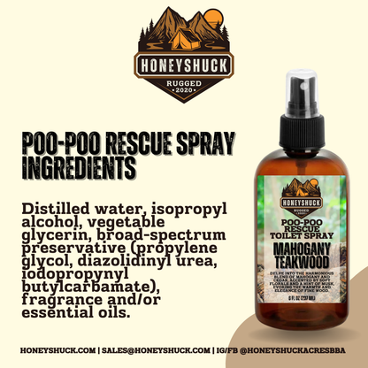 Rugged Poo-Poo Rescue Spray | 8 fl oz | Choice of Scent