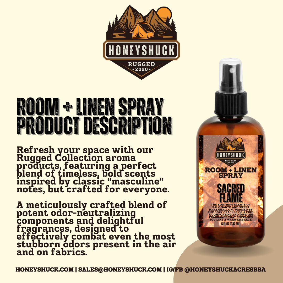 Rugged Room + Linen Spray | 8 fl oz | Choice of Scent