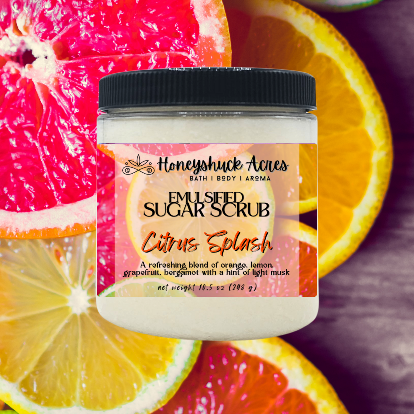 Emulsified Sugar Body Scrub | Citrus Splash | Choice of Size