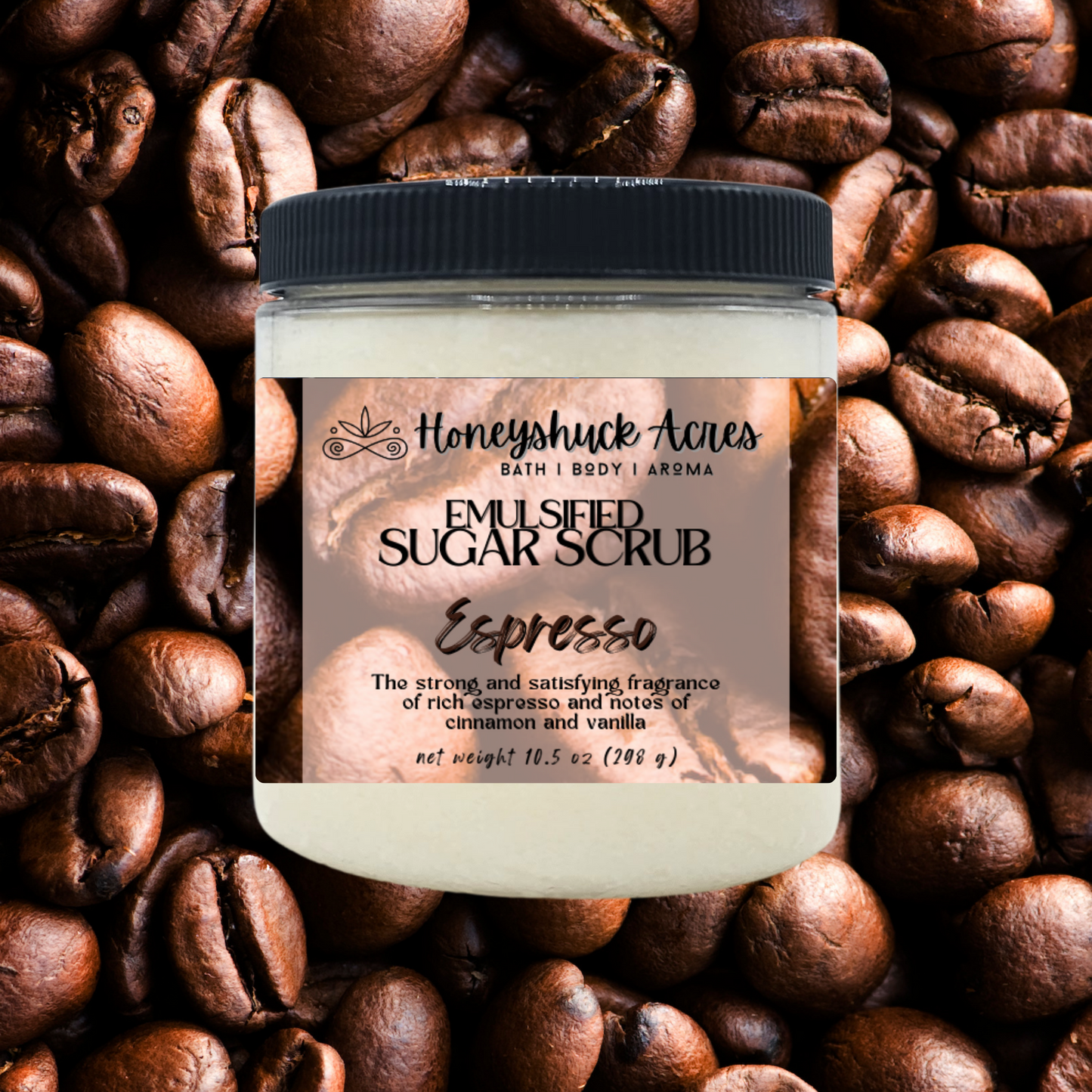 Emulsified Sugar Body Scrub | Espresso | Choice of Size