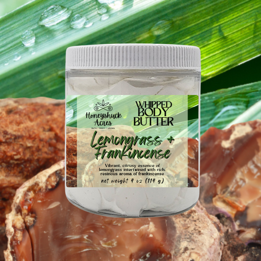Whipped Body Butter | Lemongrass + Frankincense | Vegan
