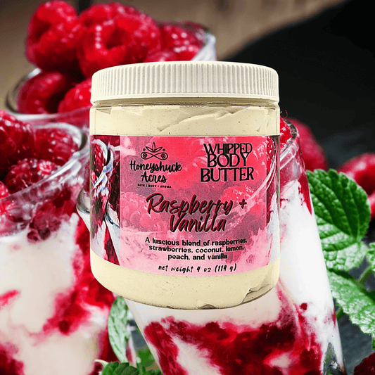 Whipped Body Butter | Raspberry + Vanilla | Vegan