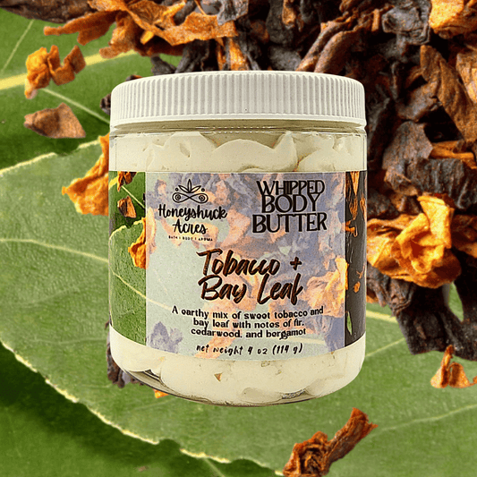 Whipped Body Butter | Tobacco + Bay Leaf | Vegan