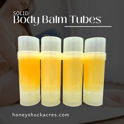 Body Balm Tube | Naked | Unscented | Vegan Solid Lotion Bar