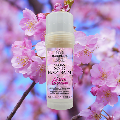 Body Balm Tube | Cherry Blossom | Vegan Solid Lotion Bar