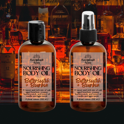 Nourishing Body Oil | Butterscotch + Bourbon | Choice of Size
