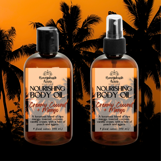 Nourishing Body Oil | Creamy Coconut + Mango | Choice of Size