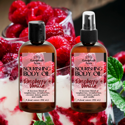 Nourishing Body Oil | Raspberry + Vanilla | Choice of Size