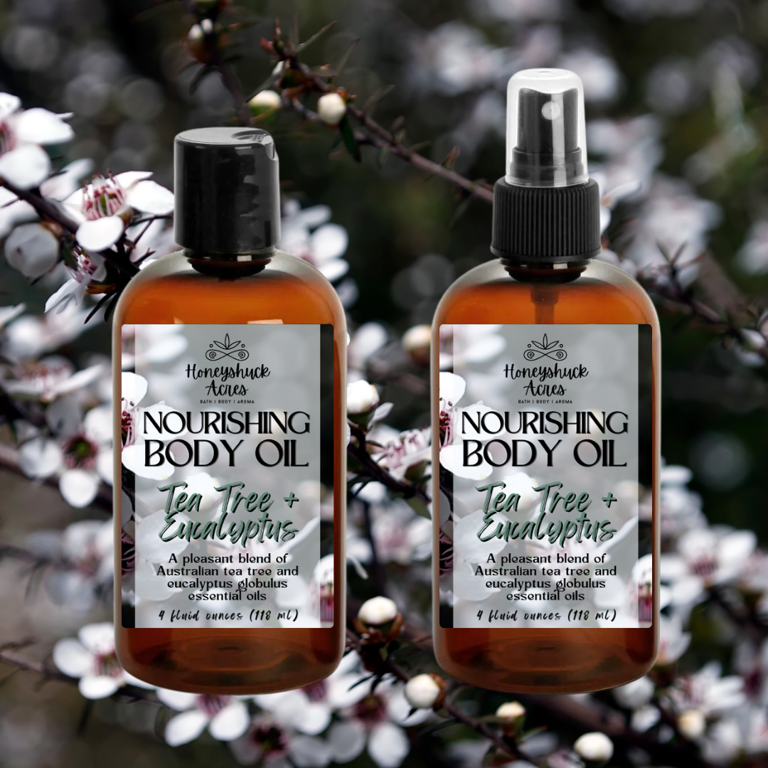 Nourishing Body Oil | Tea Tree + Eucalyptus | Choice of Size