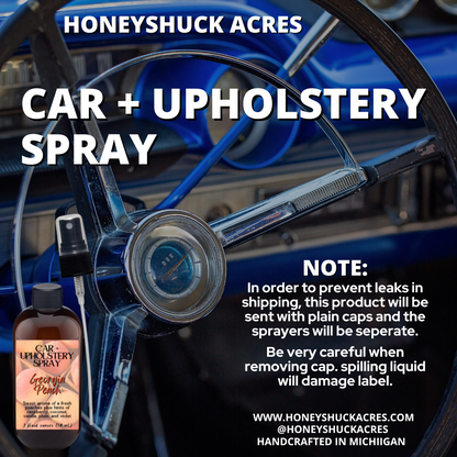 Car + Upholstery Spray | Tea Tree + Eucalyptus | Odor Eliminating Air Freshener