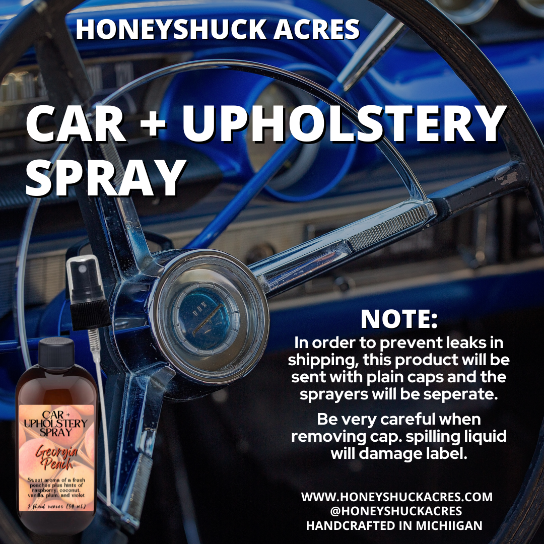 Car + Upholstery Spray | Honeysuckle + Wild Berry | Odor Eliminating Air Freshener