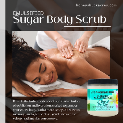 Emulsified Sugar Body Scrub | Happy Hippie | Choice of Size