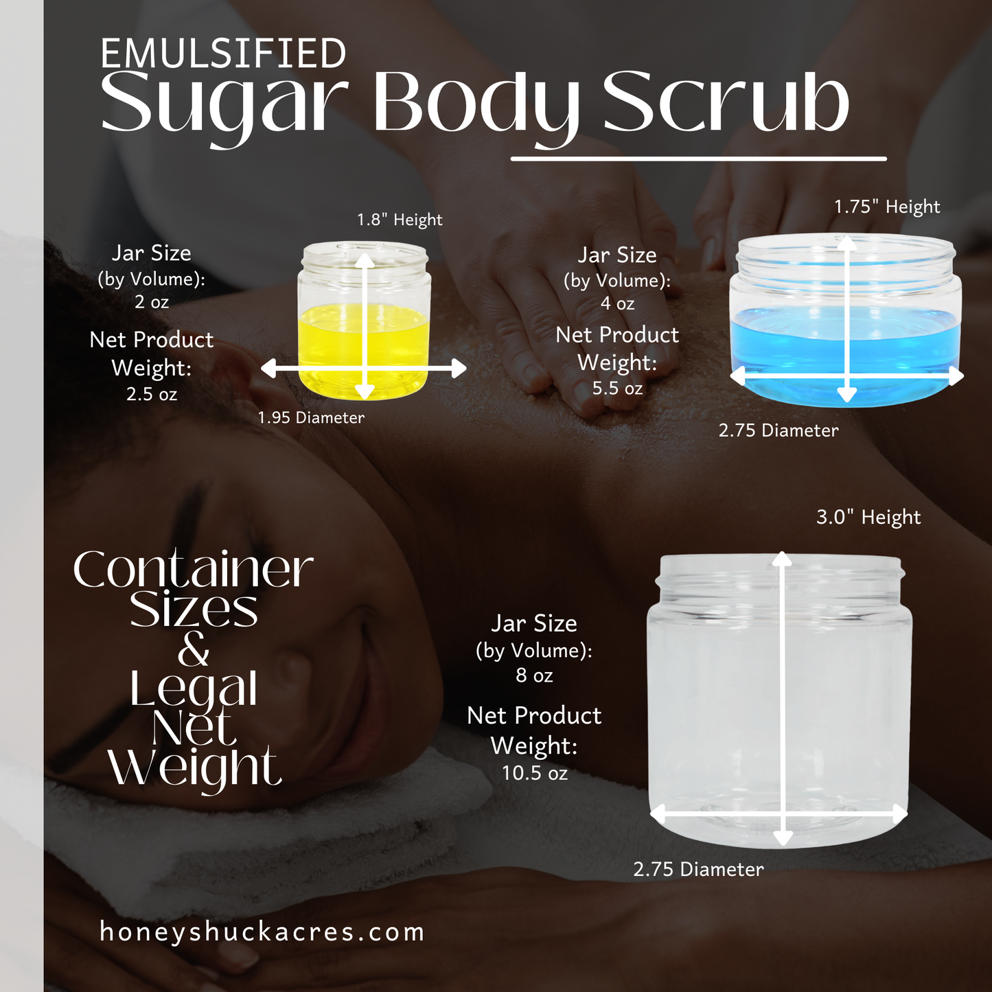 Emulsified Sugar Body Scrub | Tranquility | Choice of Size