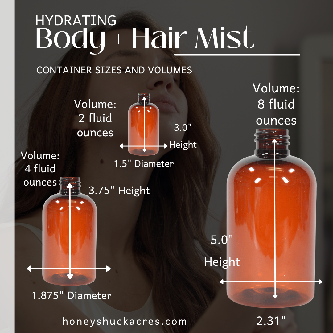 Hydrating Body + Hair Mist | Raspberry + Vanilla | Choice of Size | Spray