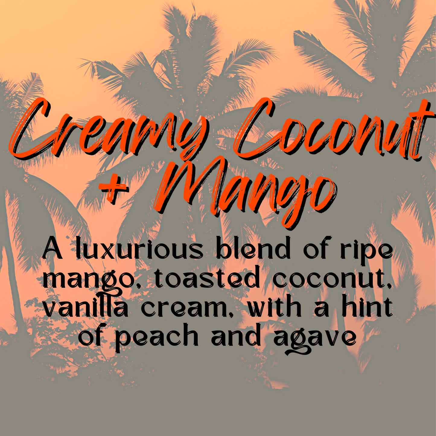 Emulsified Sugar Body Scrub | Creamy Coconut + Mango | Choice of Size