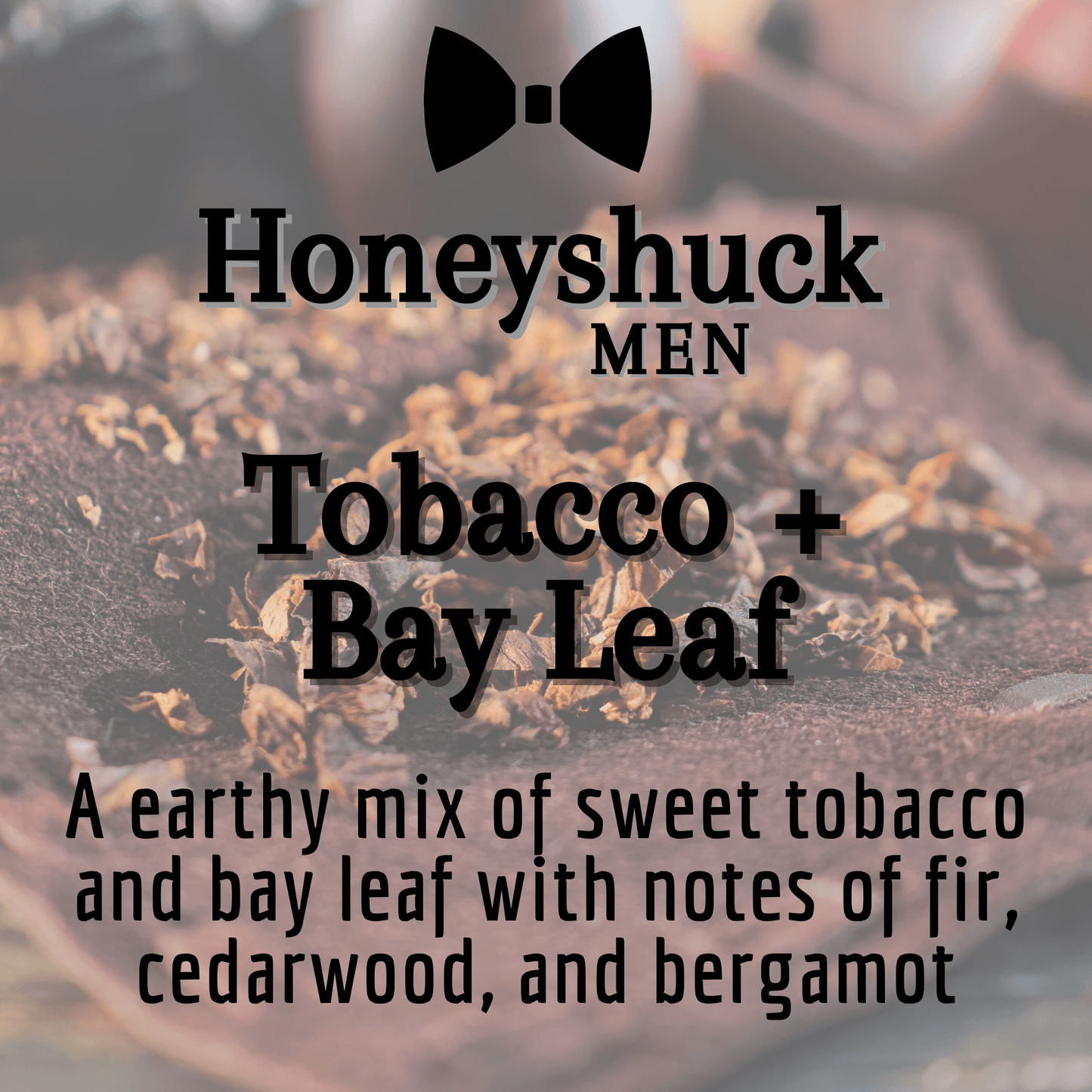 Men's Whipped Body Butter | Tobacco + Bay Leaf | Vegan