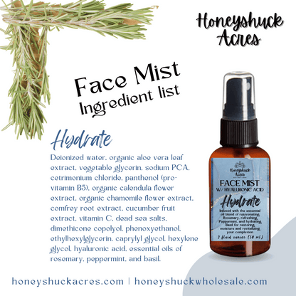 Face Care Bundle | Hydrate | Mist + Oil | Essential Oils | 2 fluid ounces