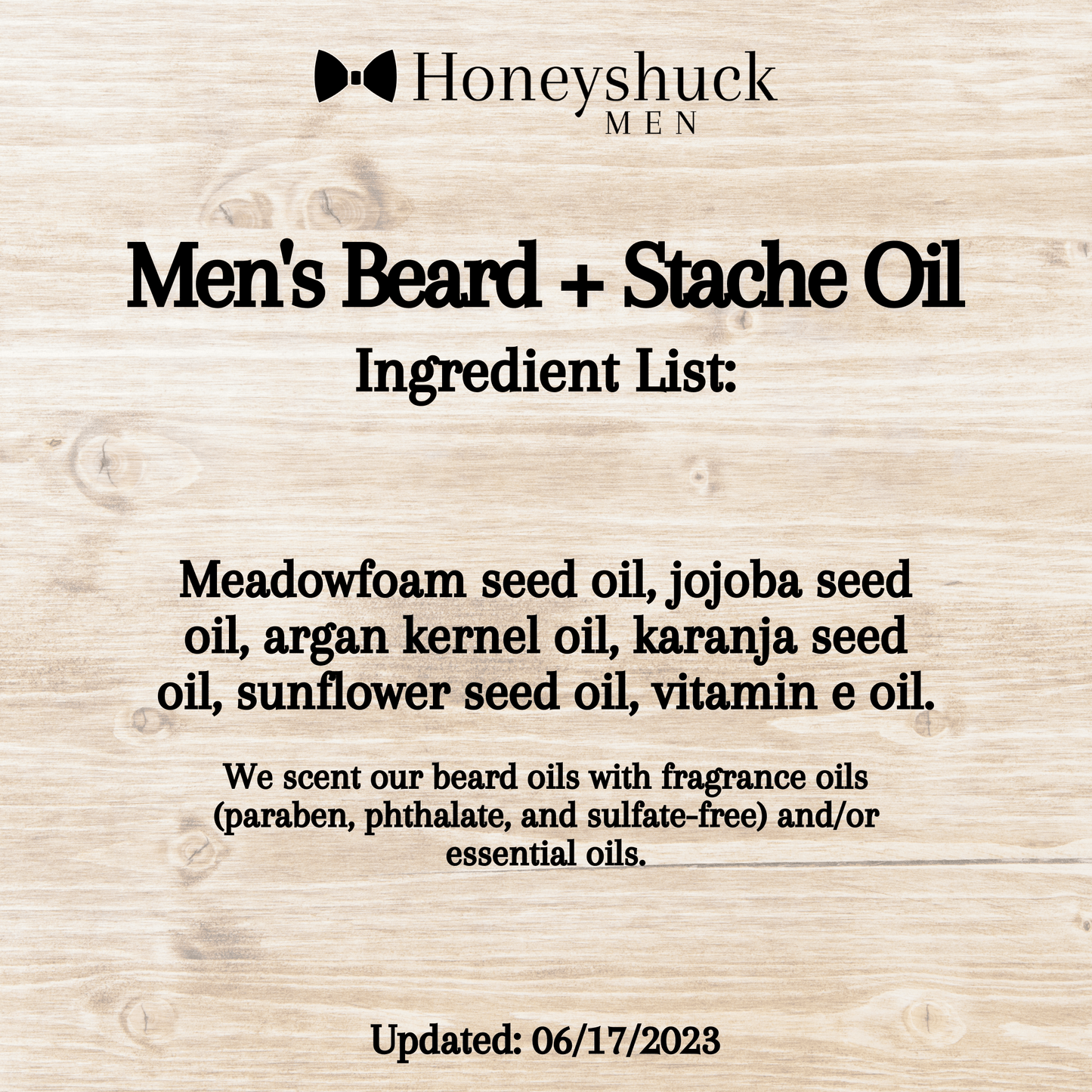 Men's Beard + Stache Oil | Choice of Scent | 2 fl oz