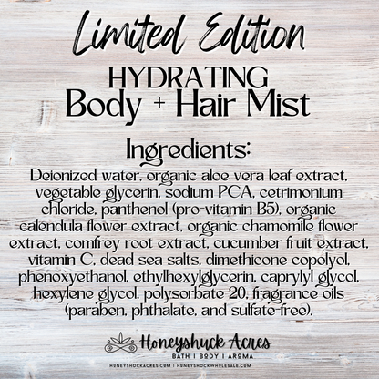 Limited Edition Hydrating Body + Hair Mist | Apple Orchard Breeze