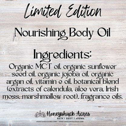 Limited Edition Nourishing Body Oil | Mahogany Shores