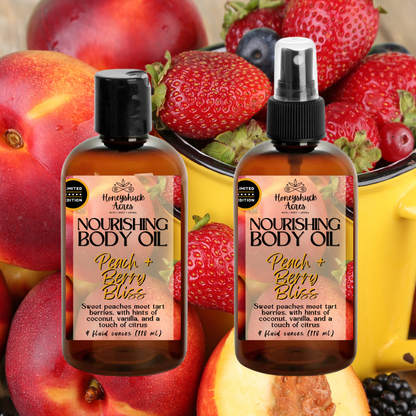 Limited Edition Nourishing Body Oil | Peach + Berry Bliss