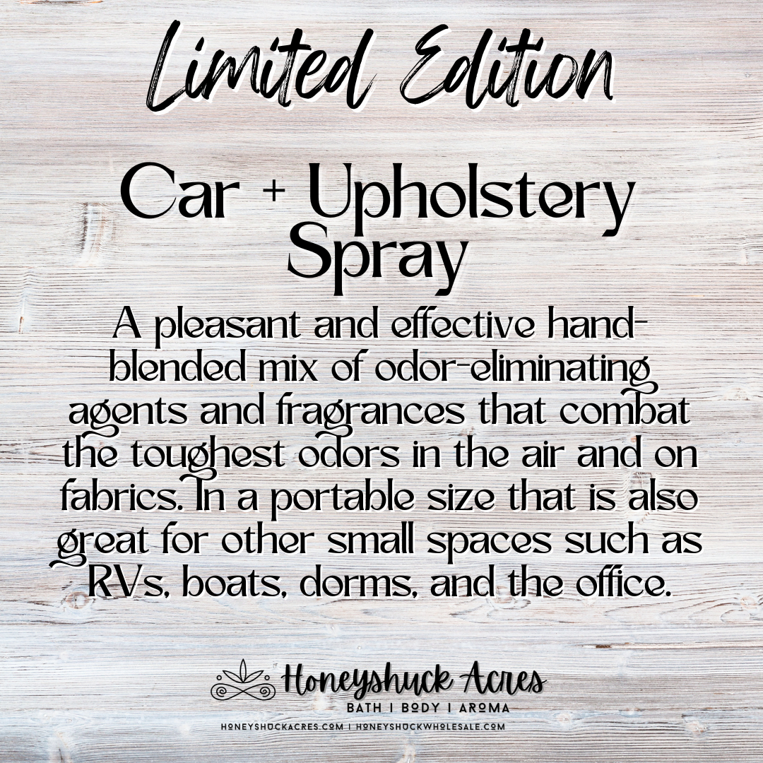 Limited Edition Car + Upholstery Spray | Mahogany Shores | Odor Eliminating Air Freshener