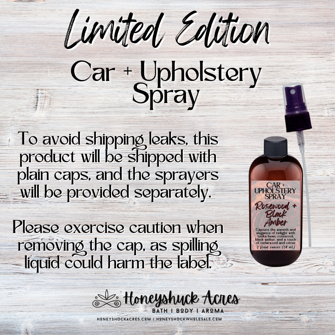 Limited Edition Car + Upholstery Spray | Peach + Berry Bliss | Odor Eliminating Air Freshener
