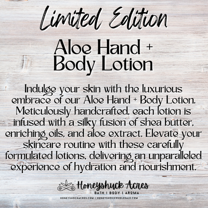 Limited Edition Aloe Hand + Body Lotion | Mahogany Shores