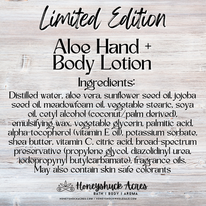 Limited Edition Aloe Hand + Body Lotion | Apple Orchard Breeze
