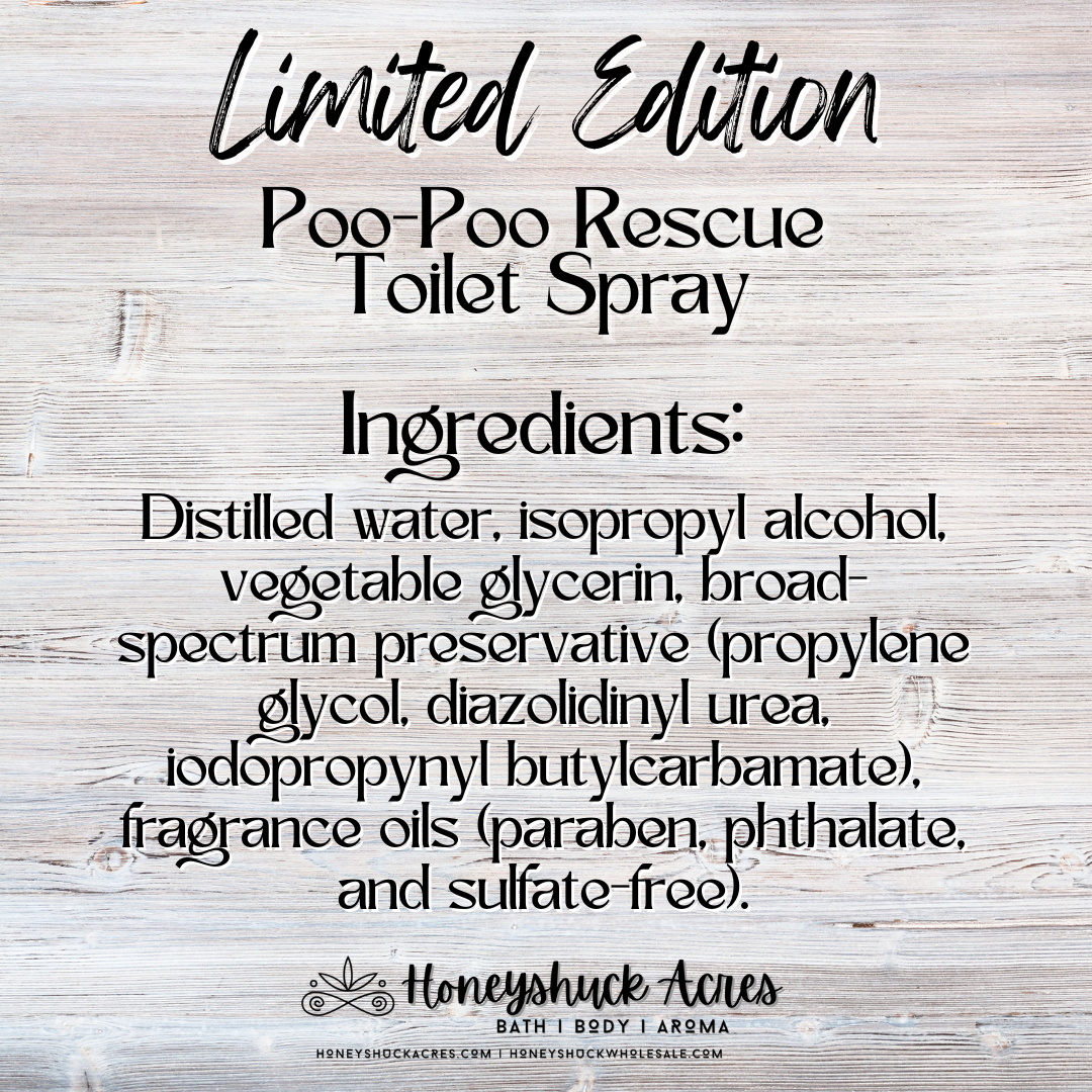 Limited Edition Poo-Poo Rescue Toilet Spray | Peach + Berry Bliss | Bowl + Air Freshener