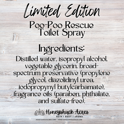 Limited Edition Poo-Poo Rescue Toilet Spray | Spring Lilac | Bowl + Air Freshener