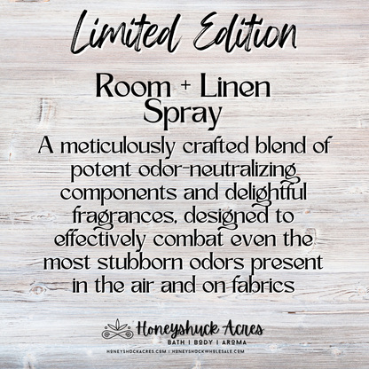 Limited Edition Room + Linen Spray | Rosewood + Black Amber | Odor Eliminating Air Freshener