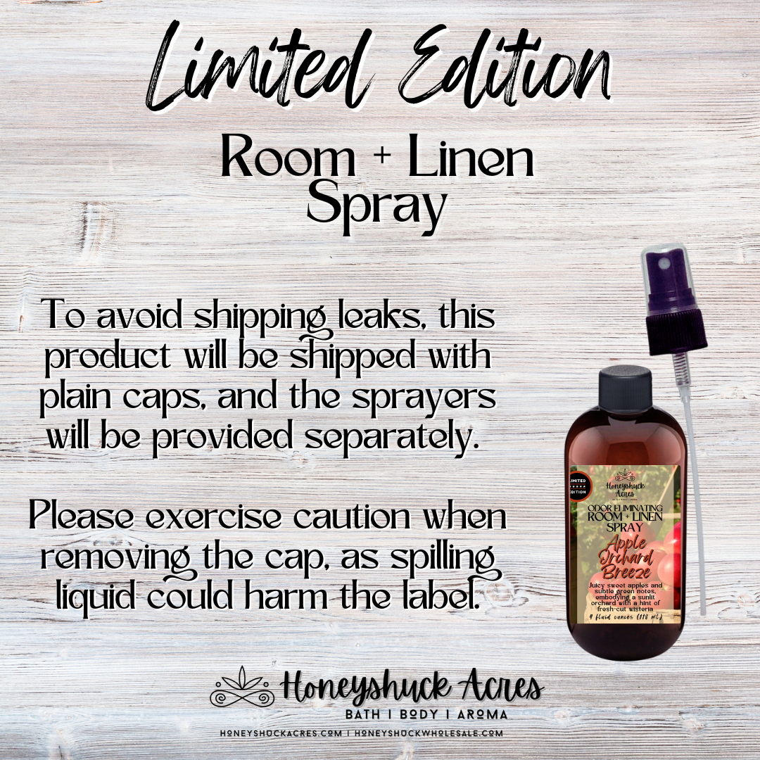 Limited Edition Room + Linen Spray | Apple Orchard Breeze | Odor Eliminating Air Freshener