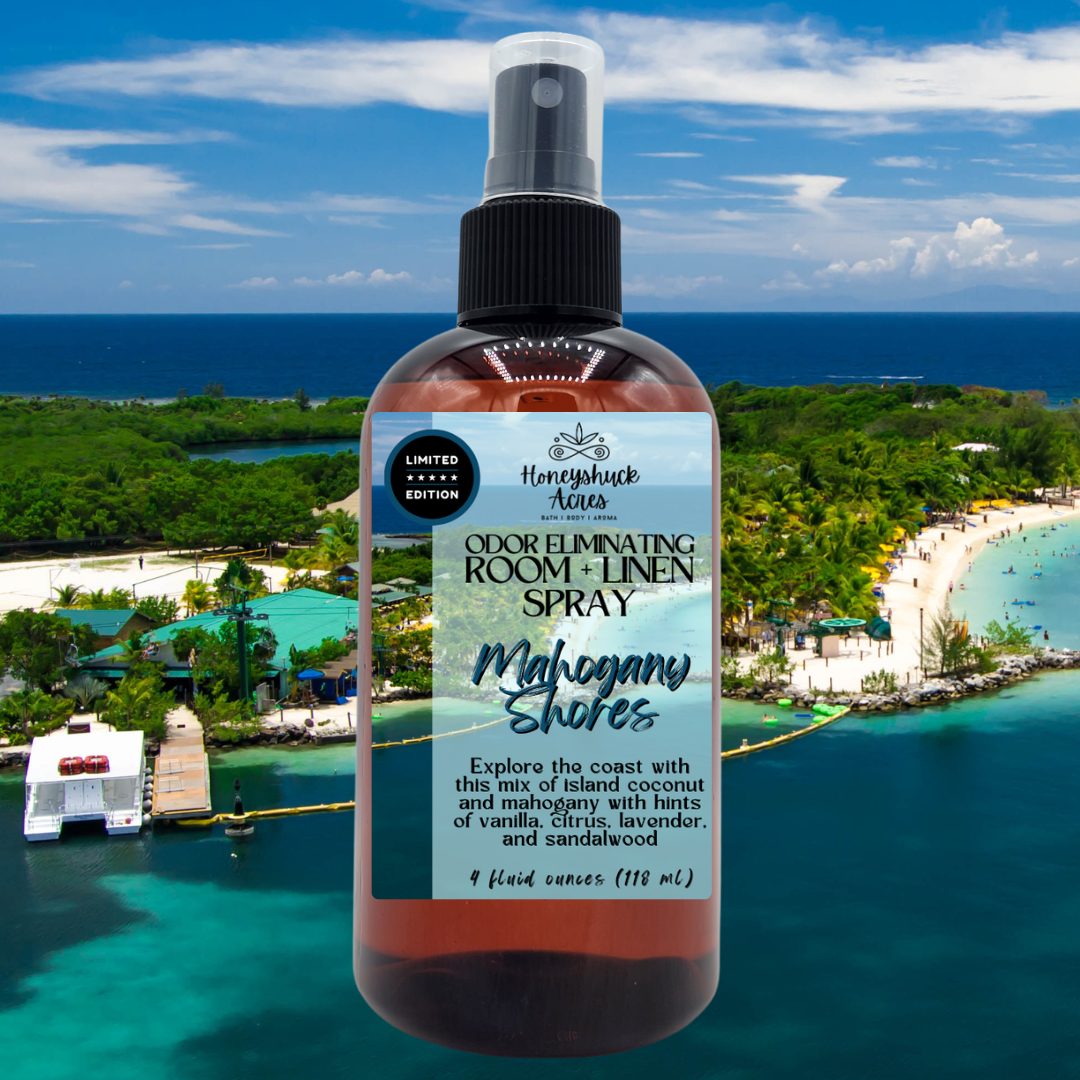 Limited Edition Room + Linen Spray | Mahogany Shores | Odor Eliminating Air Freshener