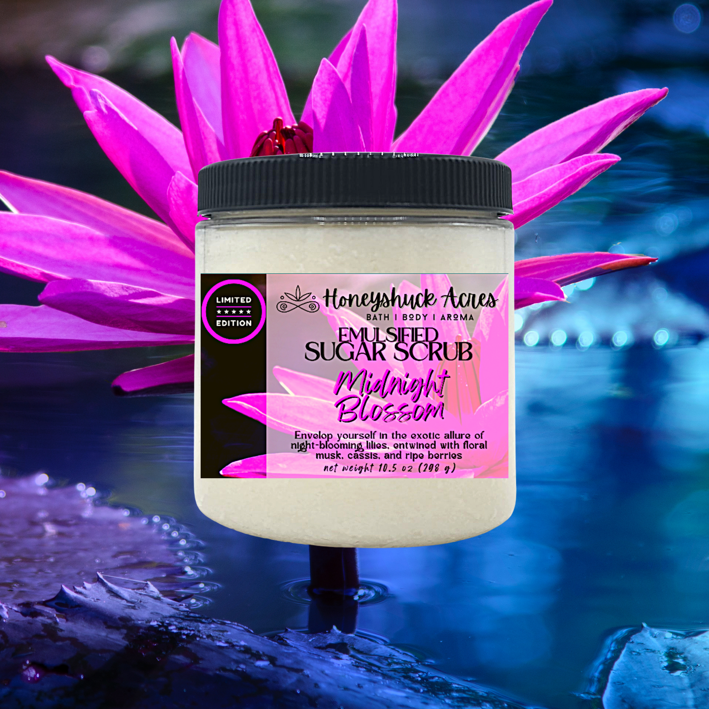 Limited Edition Emulsified Sugar Body Scrub | Midnight Blossom