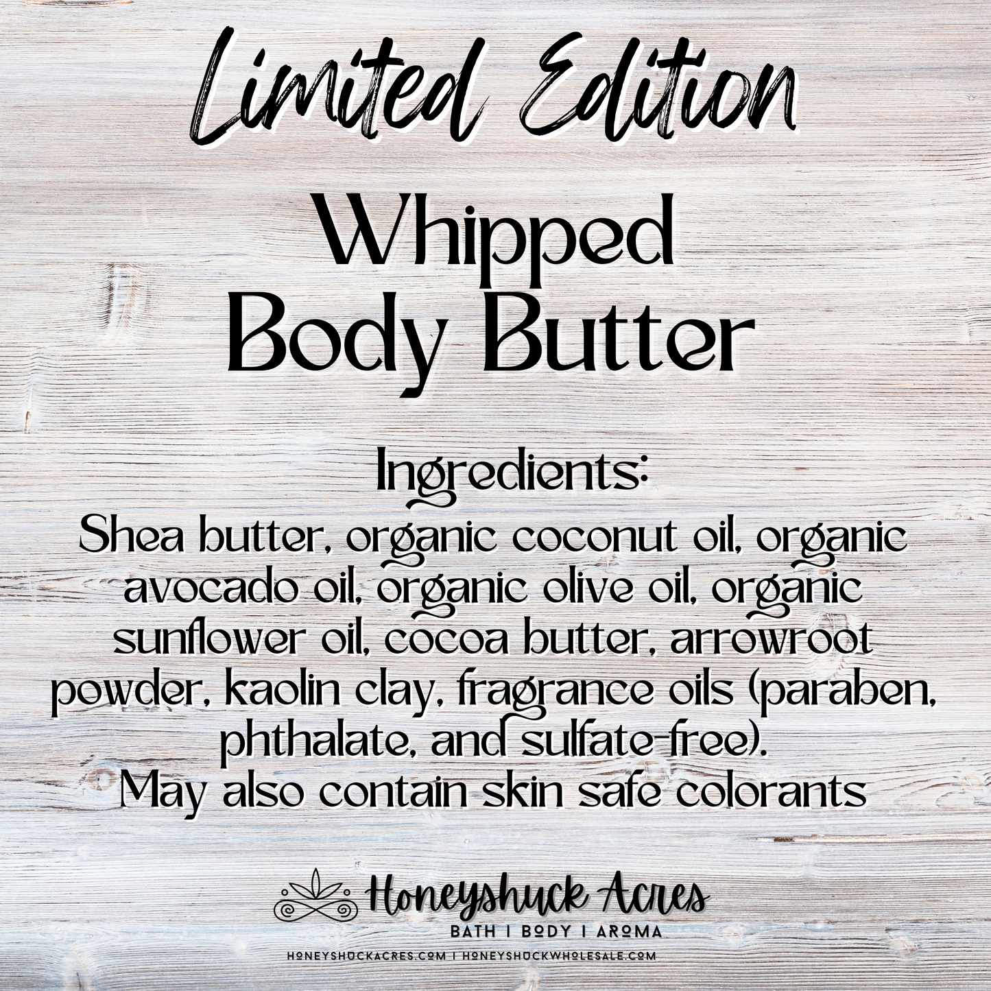 Limited Edition Whipped Body Butter | Mahogany Shores
